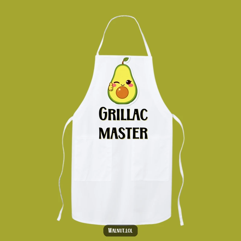 Funny Avocado Thumbs Up Apron - Healthy Kitchen Fun, Perfect Funny Gift