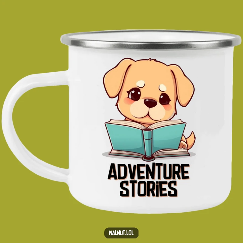 Funny Dog Reading Camping Mug: Campfire Reads, Perfect Funny Gift!