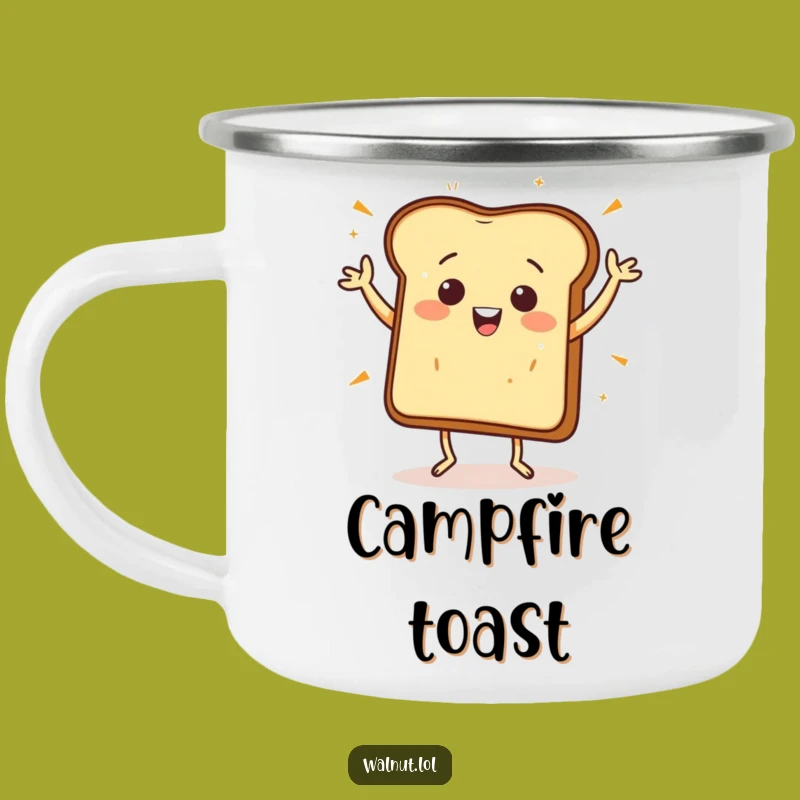 Funny Toast Jig Camping Mug - Outdoor Breakfast Fun, Great Funny Gift