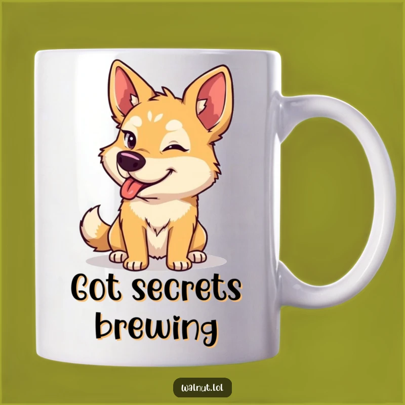 Funny Dog Wink Mug: Cheeky Canine Humor, Perfect Gift!