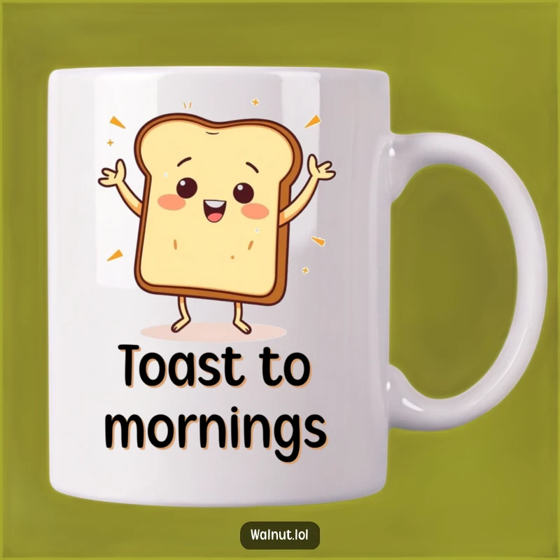 Funny Toast Jig Mug - Celebratory Breakfast Fun, Perfect Funny Gift