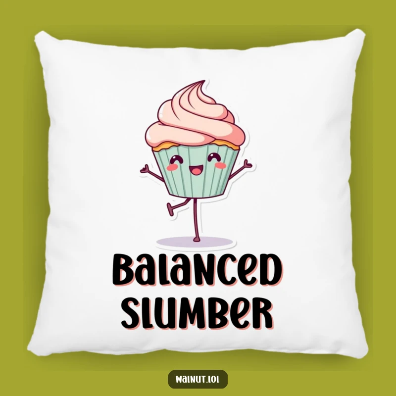 Funny Cupcake Balance Pillow - Cozy Sweet Decor, Great Funny Gift
