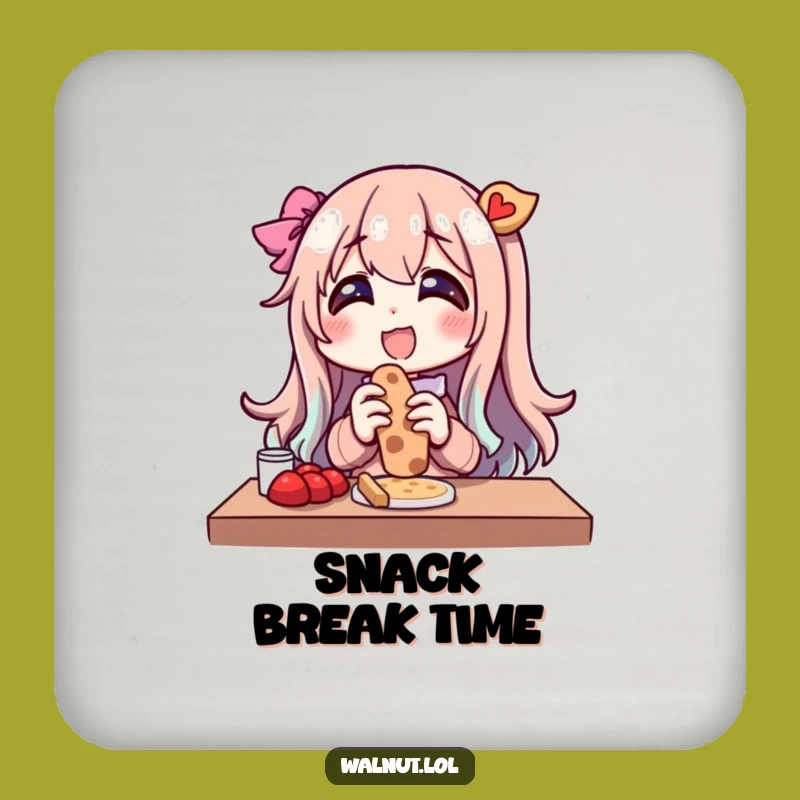 Funny Outdoor Snack Character Coaster: Protect Surfaces with Glee and Hilarious Art