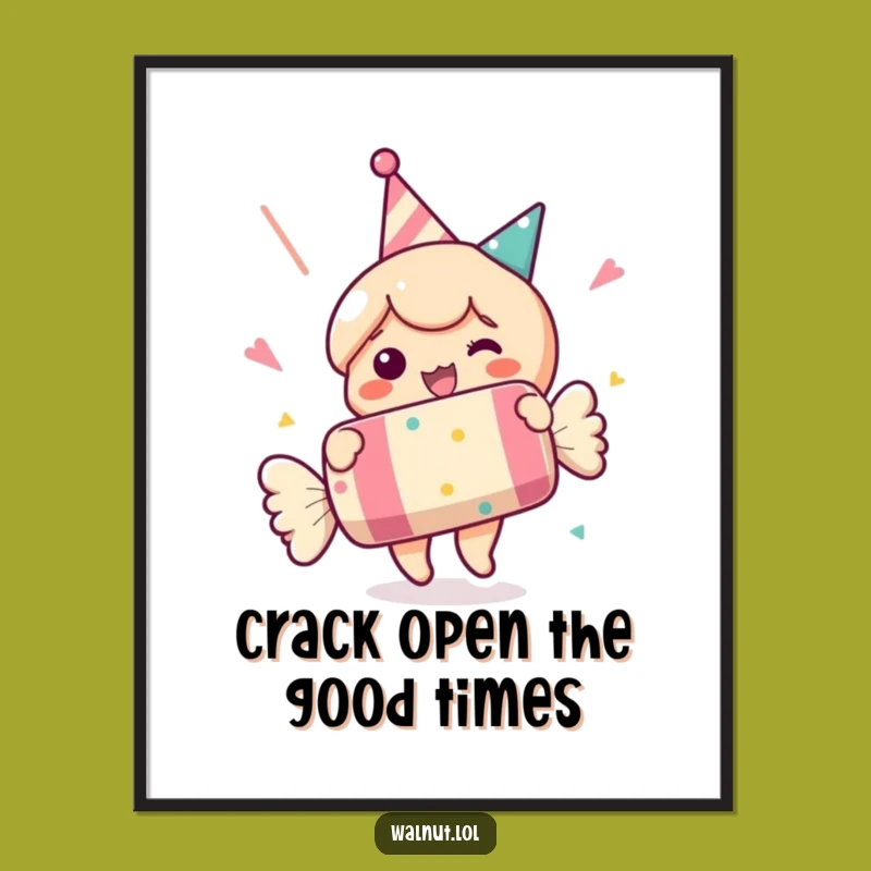 Funny Free Printable Wall Art: Party Cracker Celebration - Downloadable Decor