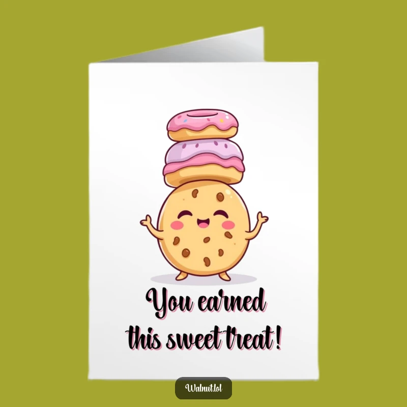 Free Printable Congrats Card: Cookie's Donut Stack Achievement Celebration!