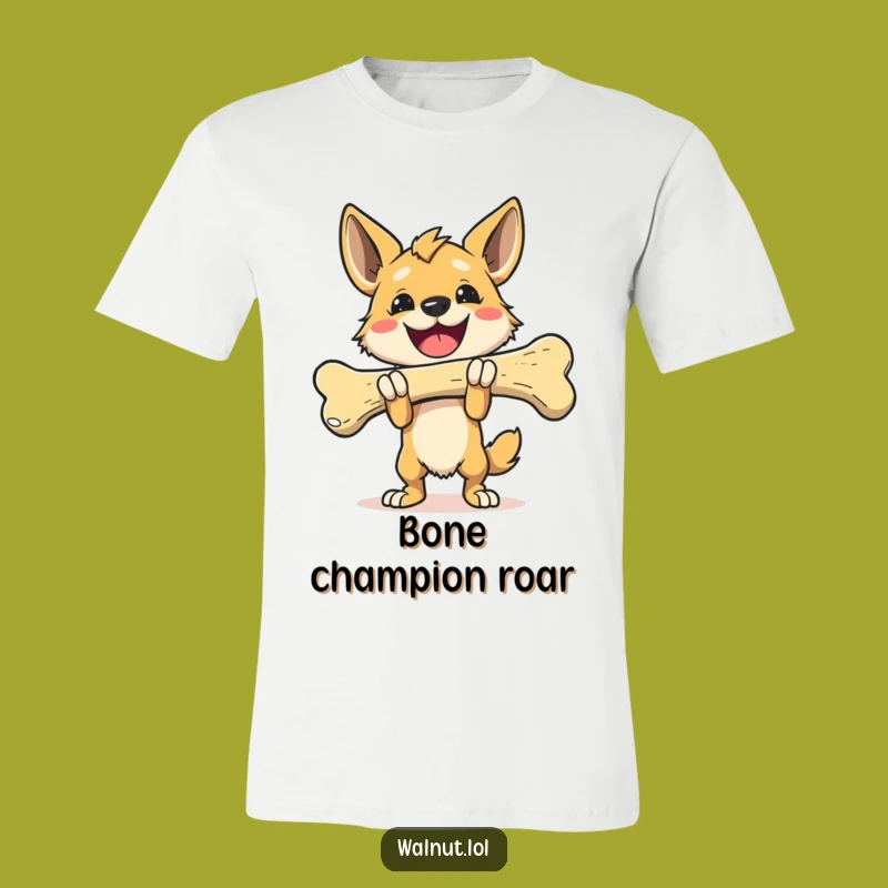 Funny Bone Winner Tee, Victorious Pup Style, Great Funny Gift