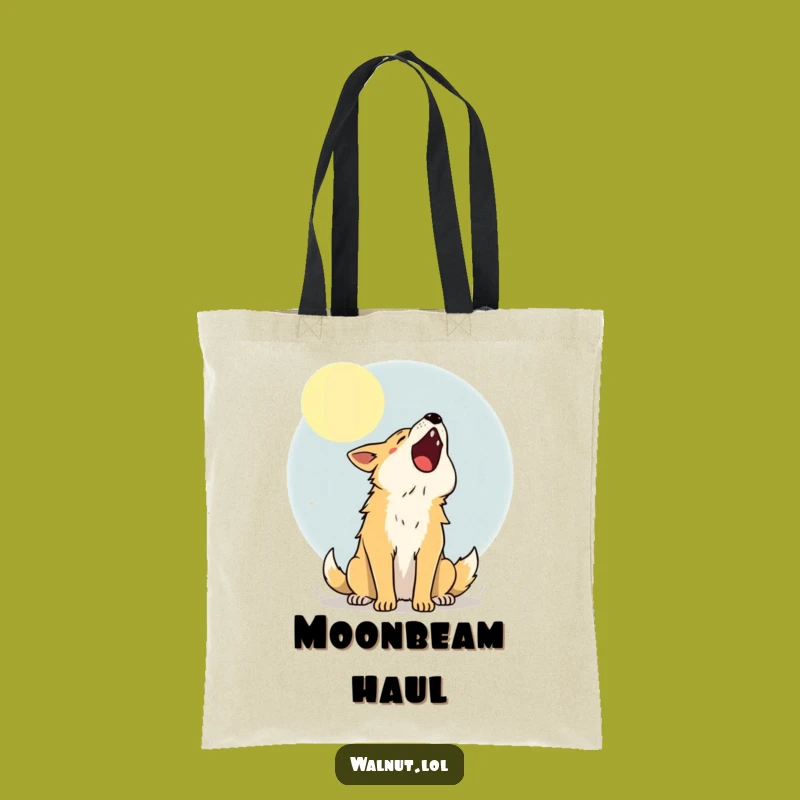 Durable Funny Moon Howler Tote Bag, Carry Your Howl, Ideal Funny Gift