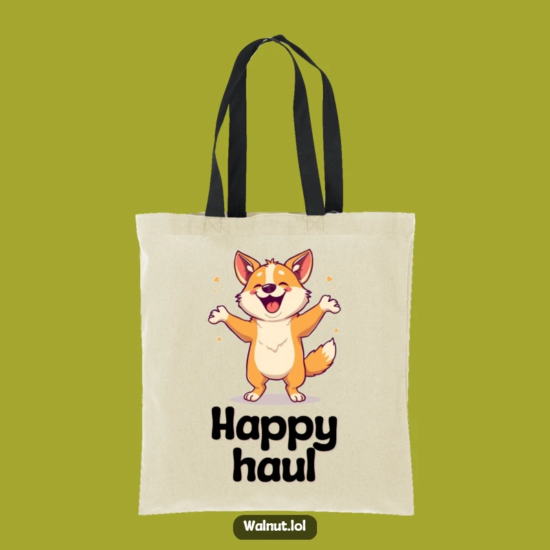 Durable Funny Happy Dancer Tote Bag, Carry Your Joy, Ideal Funny Gift